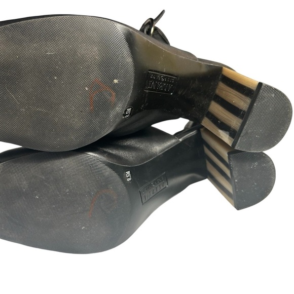 Alfani Floriss Step 'N Flex Peep Toe Leather Slingback lock Heeled Shoo Sz 8.5 - Picture 11 of 12